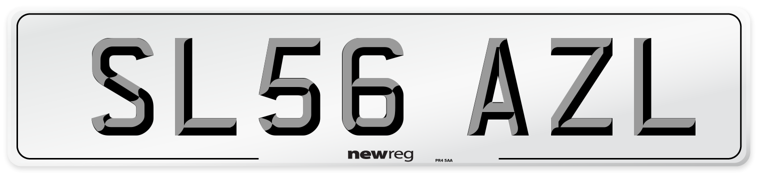 SL56 AZL Number Plate from New Reg